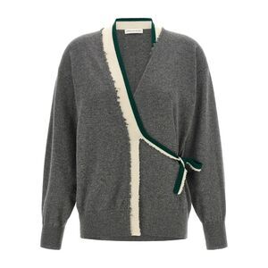 Dries Van Noten Gray Cashmere Women's Cardigan